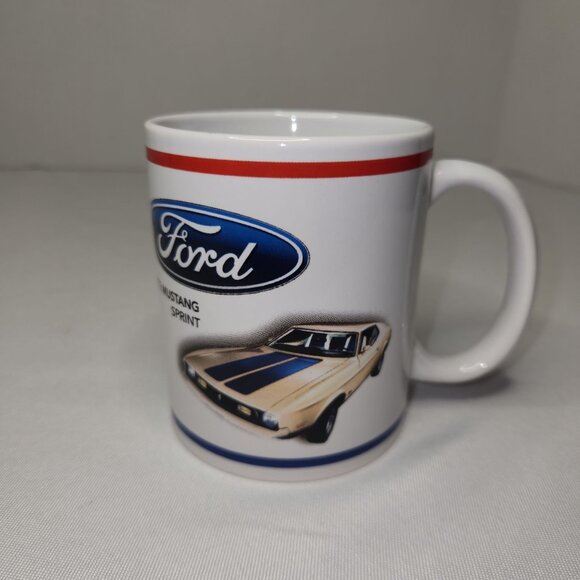 Ford Mustang 1972 Sprint Ceramic Mug Standard Size Coffee Cup - Picture 2 of 6
